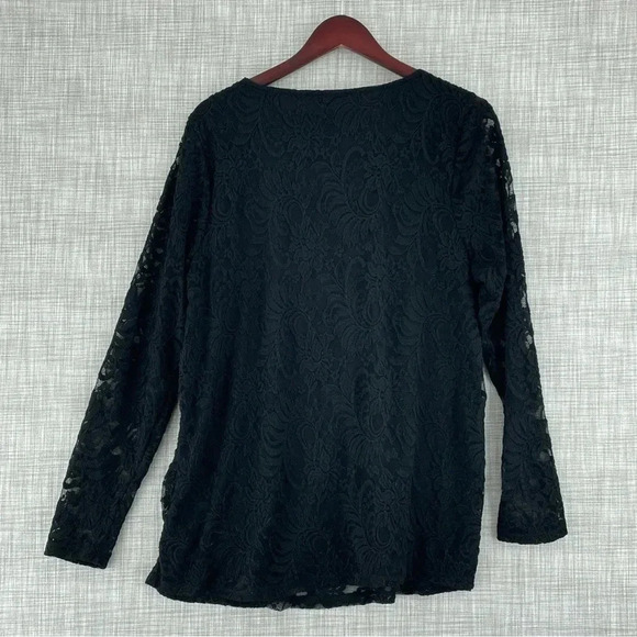 Torrid Womens Size 1 long sleeve cut out front top 1621 - Picture 2 of 9